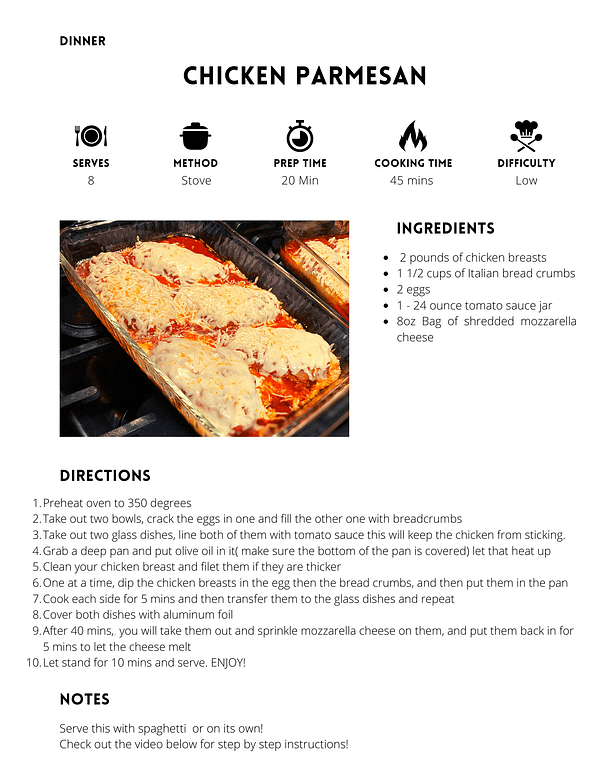 classic chicken parmesan recipe