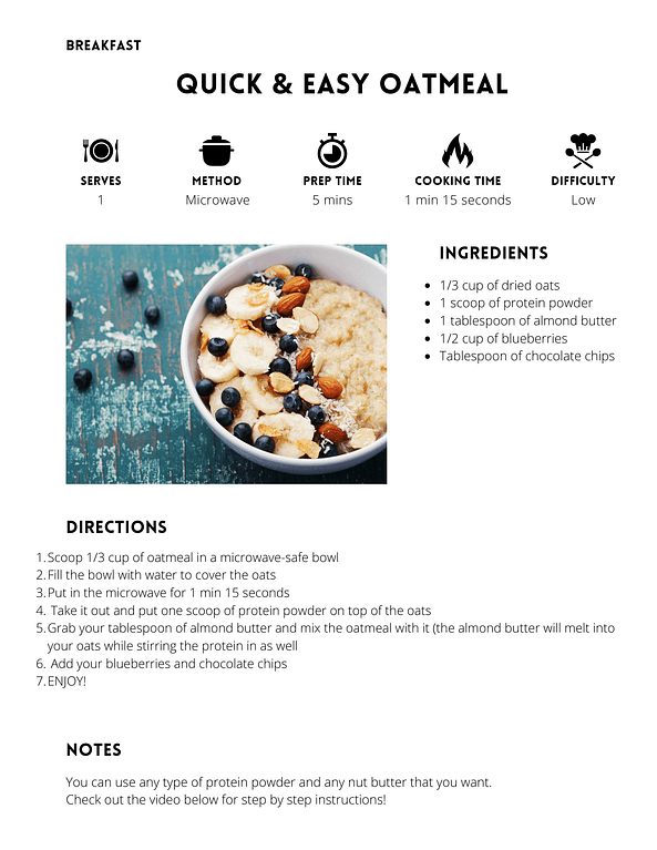 protein oatmeal recipes